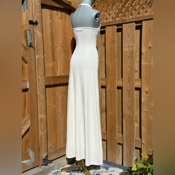 🆕 MISHA COLLECTION 🧿 NWOT The Jennifer Cupro Maxi Dress, Ivory - Sz XS - Picture 8 of 16